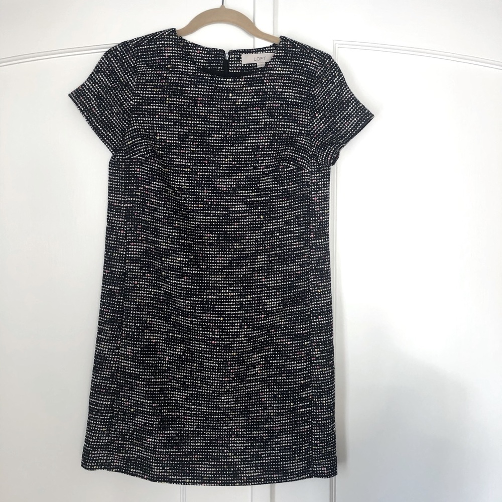 Loft Tweed Mod Shift Dress